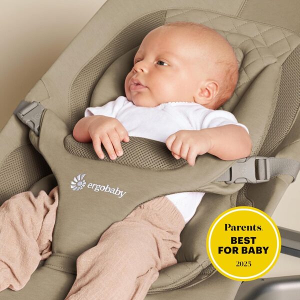 ERGOBABY Evolve Knit 3in1 šūpuļkrēsls mazuļiem krāsa Soft Olive