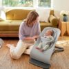ERGOBABY Evolve Mesh 3in1 šūpuļkrēsls mazuļiem krāsa Light Grey