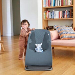 ERGOBABY Evolve Knit 3in1 šūpuļkrēsls mazuļiem krāsa Oxford Blue