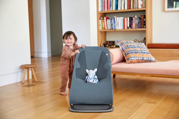 ERGOBABY Evolve Knit 3in1 šūpuļkrēsls mazuļiem krāsa Oxford Blue