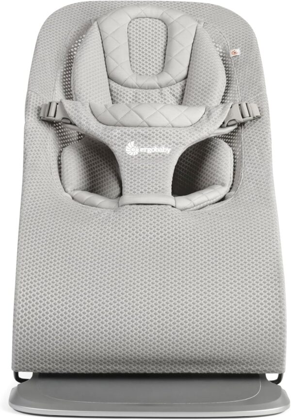 ERGOBABY Evolve Mesh 3in1 šūpuļkrēsls mazuļiem krāsa Light Grey