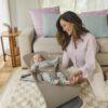 ERGOBABY Evolve Knit 3in1 šūpuļkrēsls mazuļiem krāsa Soft Olive