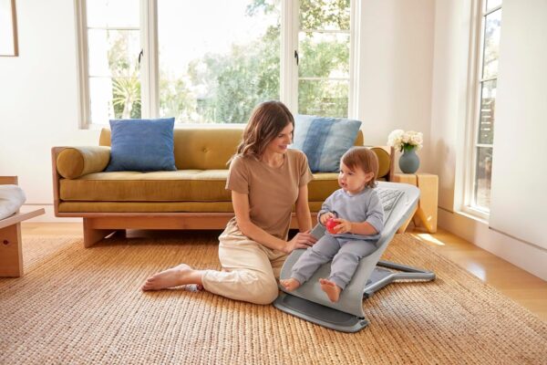 ERGOBABY Evolve Mesh 3in1 šūpuļkrēsls mazuļiem krāsa Light Grey