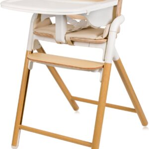Lionelo CELIA set barošanas krēsla komplekts bērniem krāsa WHITE NATURAL WOOD