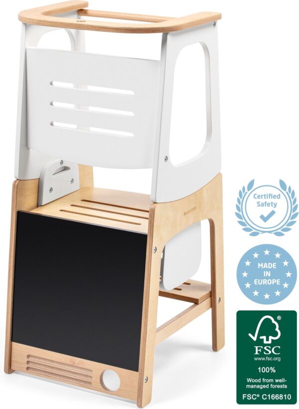 Autokreslini.lv | TOUCAN 3in1 Learning Tower mācību tornis un galdiņš bērniem krāsa NAT bilde #1