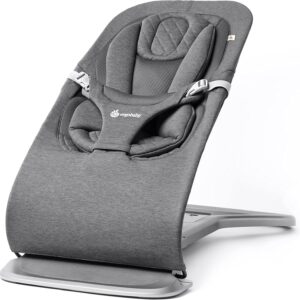 ERGOBABY Evolve Knit 3in1 šūpuļkrēsls mazuļiem krāsa Charcoal Grey