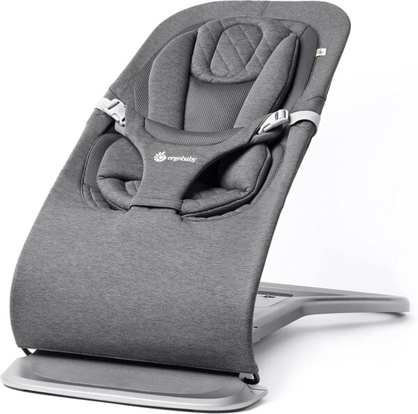 ERGOBABY Evolve Knit 3in1 šūpuļkrēsls mazuļiem krāsa Charcoal Grey