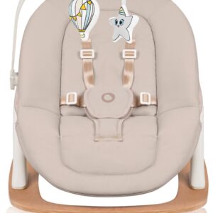 Lionelo CELIA set barošanas krēsla komplekts bērniem krāsa WHITE NATURAL WOOD