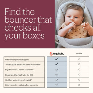 ERGOBABY Evolve Knit 3in1 šūpuļkrēsls mazuļiem krāsa Light Grey