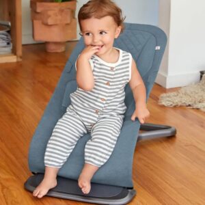 ERGOBABY Evolve Knit 3in1 šūpuļkrēsls mazuļiem krāsa Oxford Blue