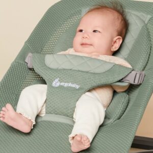 ERGOBABY Evolve Mesh 3in1 šūpuļkrēsls mazuļiem krāsa Sage Green