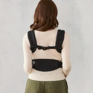 ERGOBABY Omni Deluxe Cotton mazuļu ergosoma/ķengursoma krāsa Onyx Black