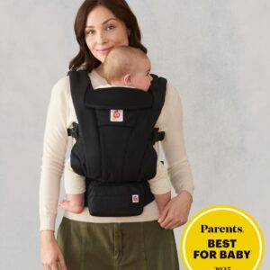 ERGOBABY Omni Deluxe Cotton mazuļu ergosoma/ķengursoma krāsa Onyx Black