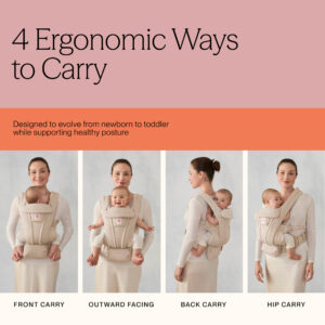 ERGOBABY Omni Deluxe Linen mazuļu ergosoma/ķengursoma krāsa Natural Linen