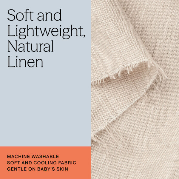 Autokreslini.lv | Omni Deluxe Linen mazuļu ergosoma/ķengursoma krāsa Natural Linen bilde #17
