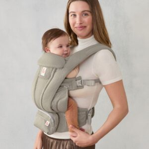 ERGOBABY Omni Deluxe Mesh mazuļu ergosoma/ķengursoma krāsa Soft Olive