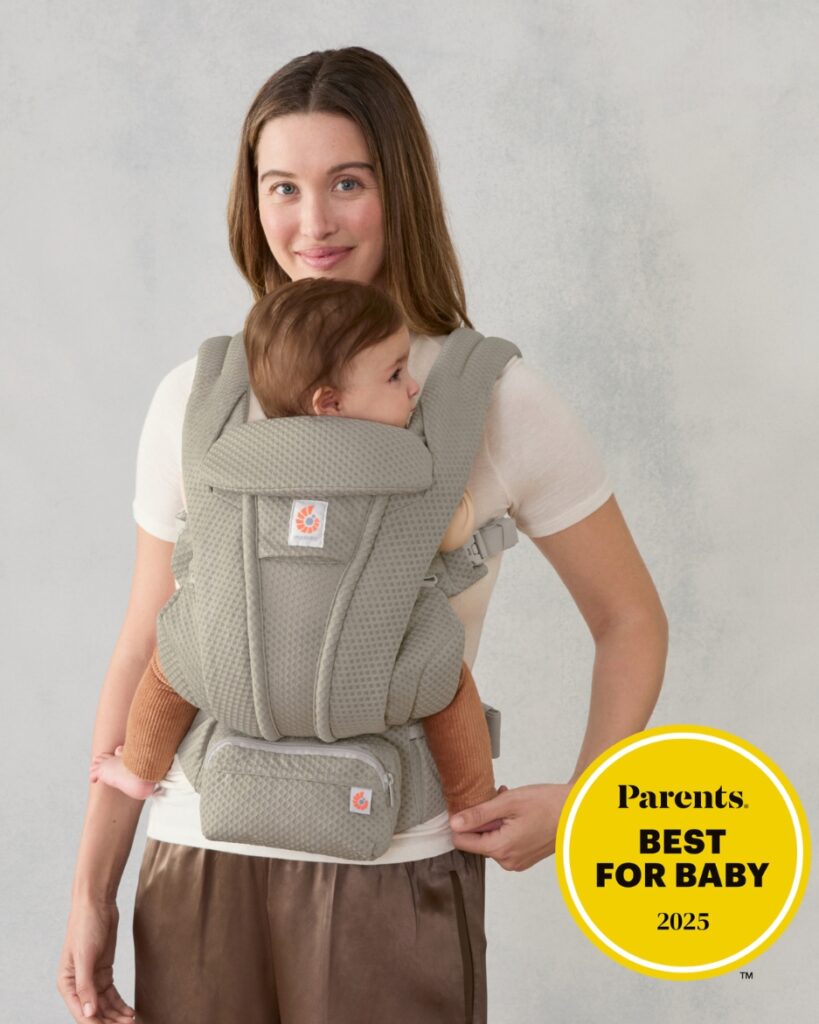 ERGOBABY Omni Deluxe Mesh mazuļu ergosoma/ķengursoma krāsa Soft Olive