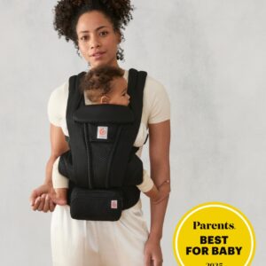 ERGOBABY Omni Deluxe Mesh mazuļu ergosoma/ķengursoma krāsa Onyx Black