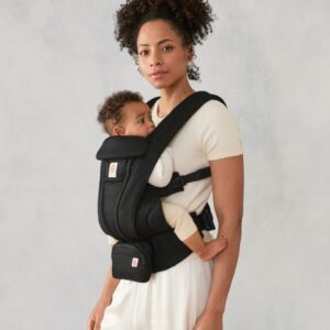 ERGOBABY Omni Deluxe Mesh mazuļu ergosoma/ķengursoma krāsa Onyx Black