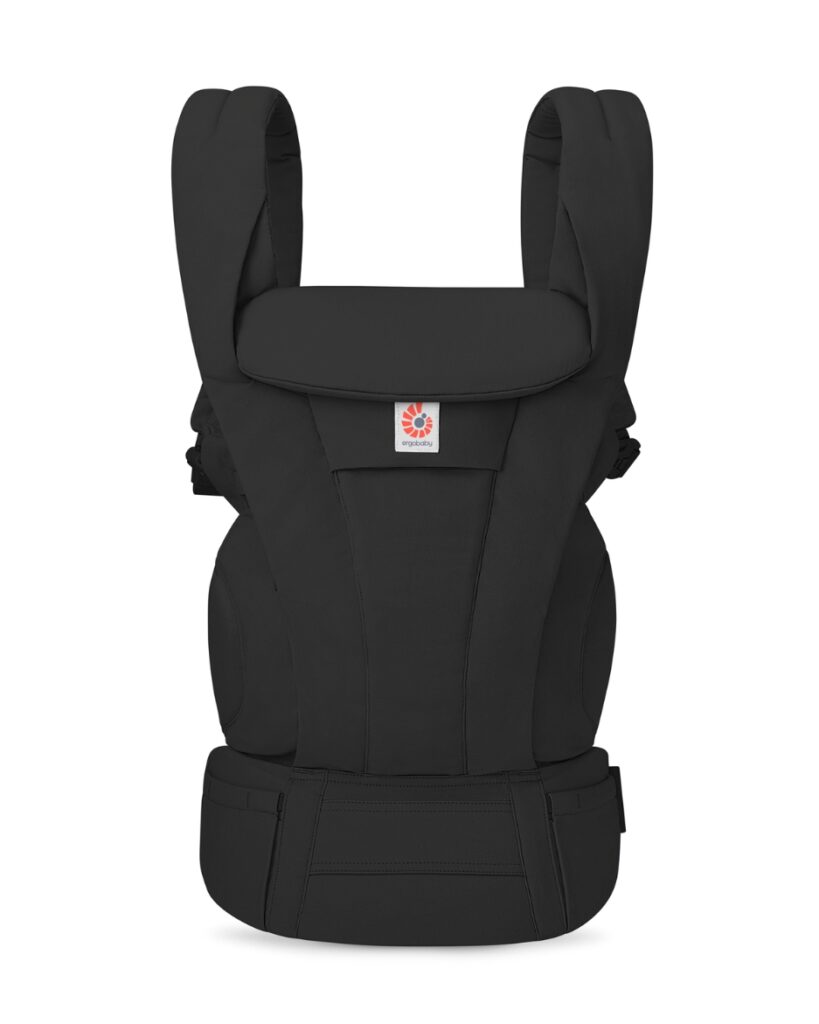 ERGOBABY Omni Deluxe Cotton mazuļu ergosoma/ķengursoma krāsa Onyx Black