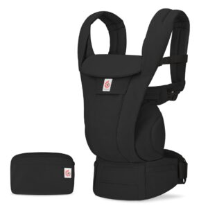 ERGOBABY Omni Deluxe Cotton mazuļu ergosoma/ķengursoma krāsa Onyx Black