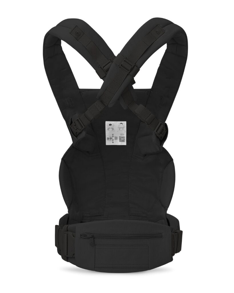 ERGOBABY Omni Deluxe Cotton mazuļu ergosoma/ķengursoma krāsa Onyx Black