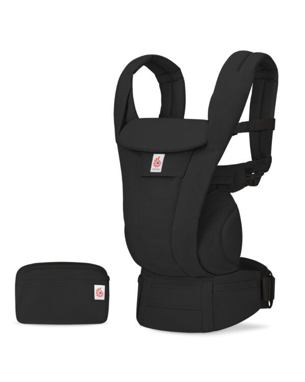 Autokreslini.lv | Omni Deluxe Cotton mazuļu ergosoma/ķengursoma krāsa Onyx Black bilde #3