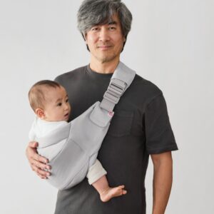 ERGOBABY Upsie Sling bērnu pārnēsāšanas soma krāsa Pearl Grey