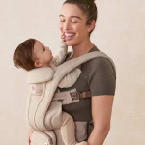 ERGOBABY Omni Deluxe Mesh mazuļu ergosoma/ķengursoma krāsa Natural Beige