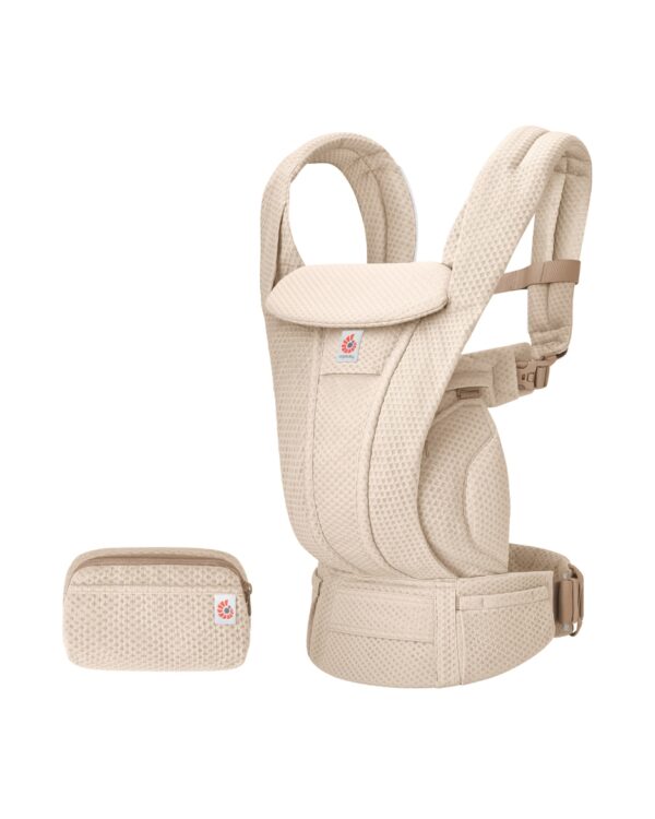 Autokreslini.lv | Omni Deluxe Mesh mazuļu ergosoma/ķengursoma krāsa Natural Beige bilde #3