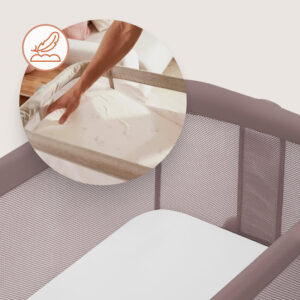 Lionelo LUNA mazuļu gultiņa krāsa BEIGE TAUPE