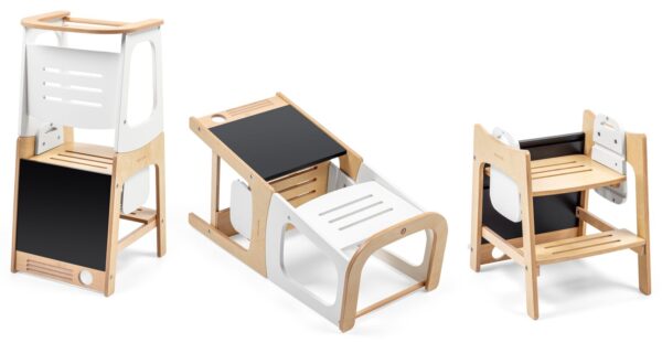 Autokreslini.lv | TOUCAN 3in1 Learning Tower mācību tornis un galdiņš bērniem krāsa NAT bilde #5