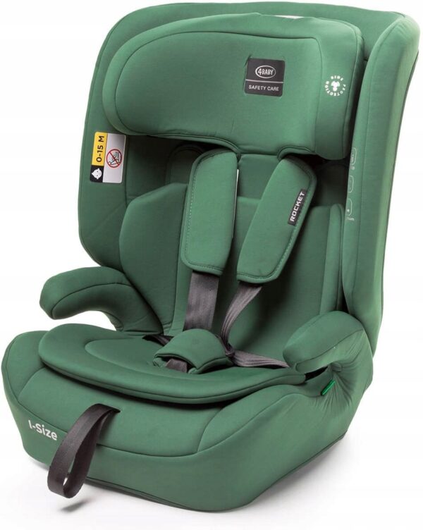 4Baby Rocket autokrēsliņš bērniem 76-150cm krāsa Dark Green