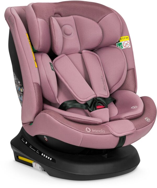 Lionelo Bastiaan PLUS autokrēsliņš bērniem 40-150cm krāsa Pink Mauve