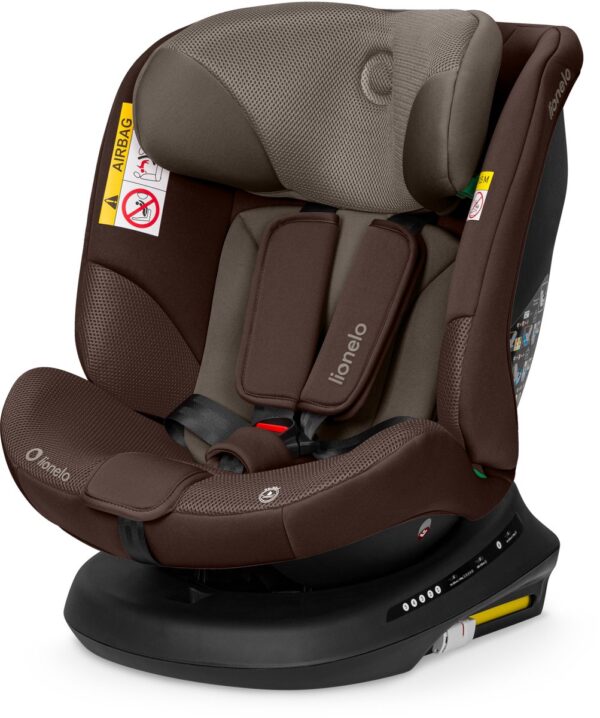 Lionelo Bastiaan PLUS autokrēsliņš bērniem 40-150cm krāsa Beige Chocolate