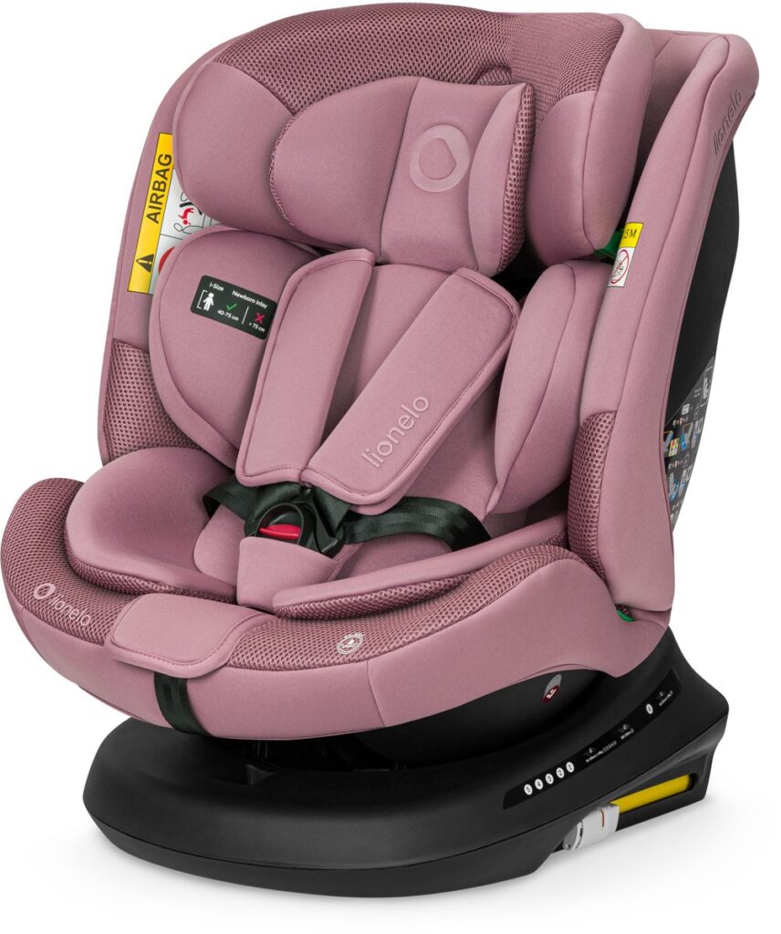 Lionelo Bastiaan PLUS autokrēsliņš bērniem 40-150cm krāsa Pink Mauve