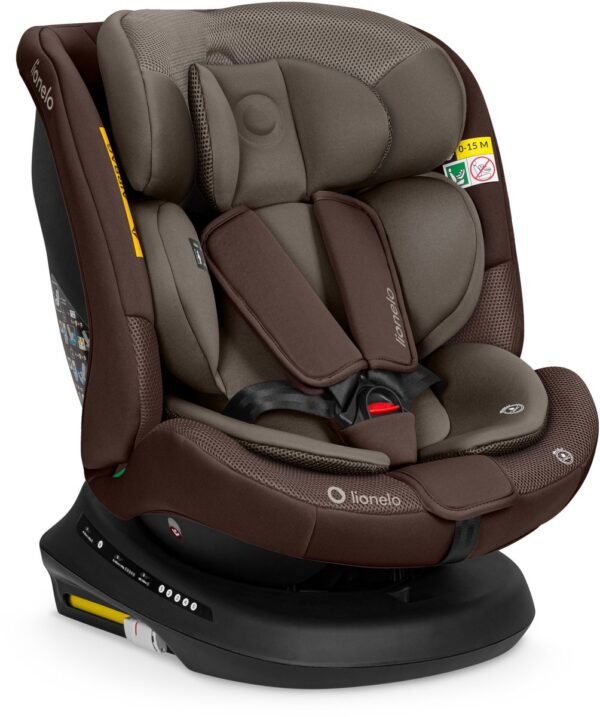 Lionelo Bastiaan PLUS autokrēsliņš bērniem 40-150cm krāsa Beige Chocolate
