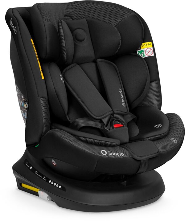 Lionelo Bastiaan PLUS autokrēsliņš bērniem 40-150cm krāsa Black Carbon