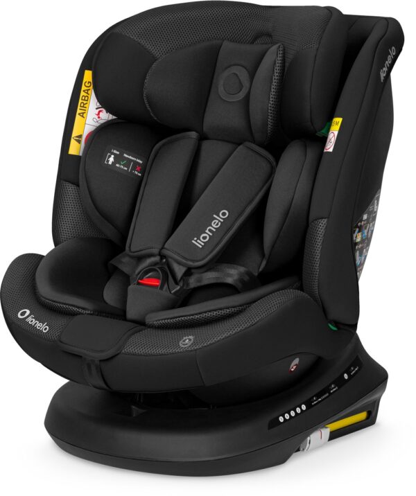 Lionelo Bastiaan PLUS autokrēsliņš bērniem 40-150cm krāsa Black Carbon