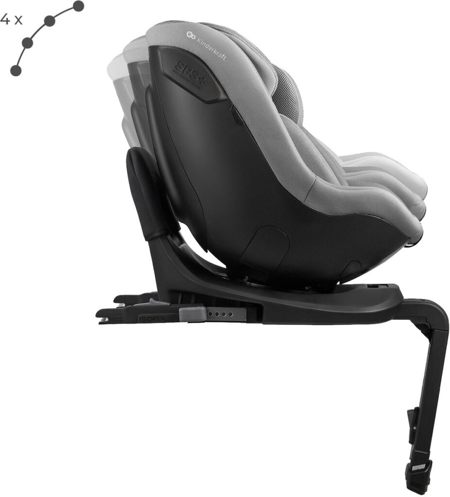 Kinderkraft I-Guard I-Size autokrēsliņš bērniem 40-105cm ar mazuļu ieliktni krāsa Grey