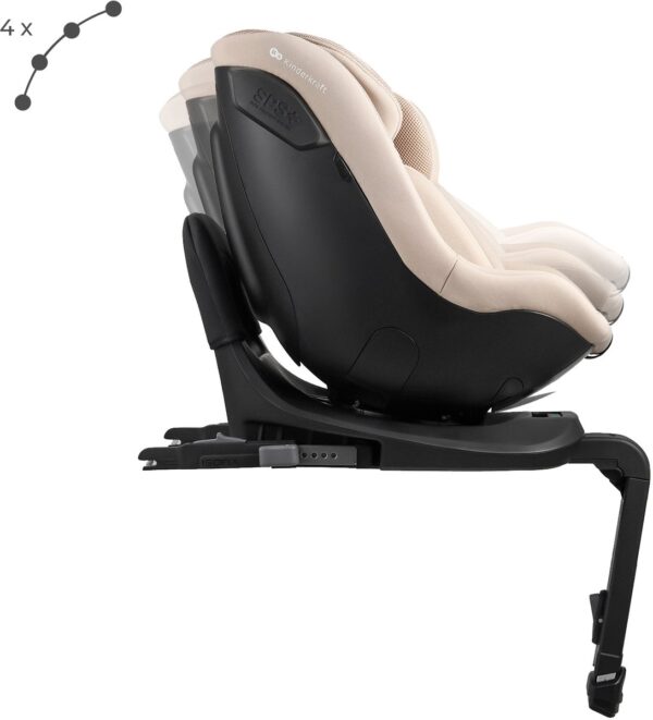 Kinderkraft I-Guard I-Size autokrēsliņš bērniem 40-105cm ar mazuļu ieliktni krāsa Beige