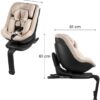 Kinderkraft I-Guard I-Size autokrēsliņš bērniem 40-105cm ar mazuļu ieliktni krāsa Beige