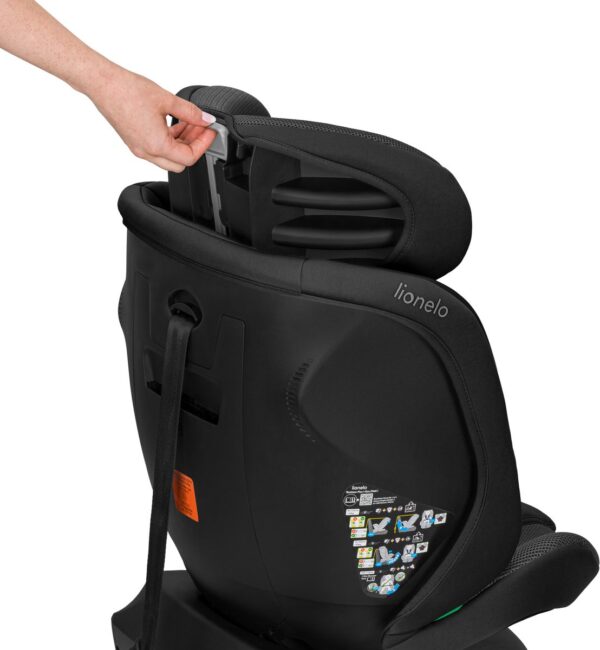 Lionelo Bastiaan PLUS autokrēsliņš bērniem 40-150cm krāsa Black Carbon