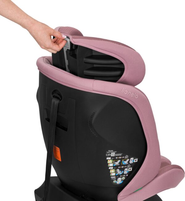 Lionelo Bastiaan PLUS autokrēsliņš bērniem 40-150cm krāsa Pink Mauve