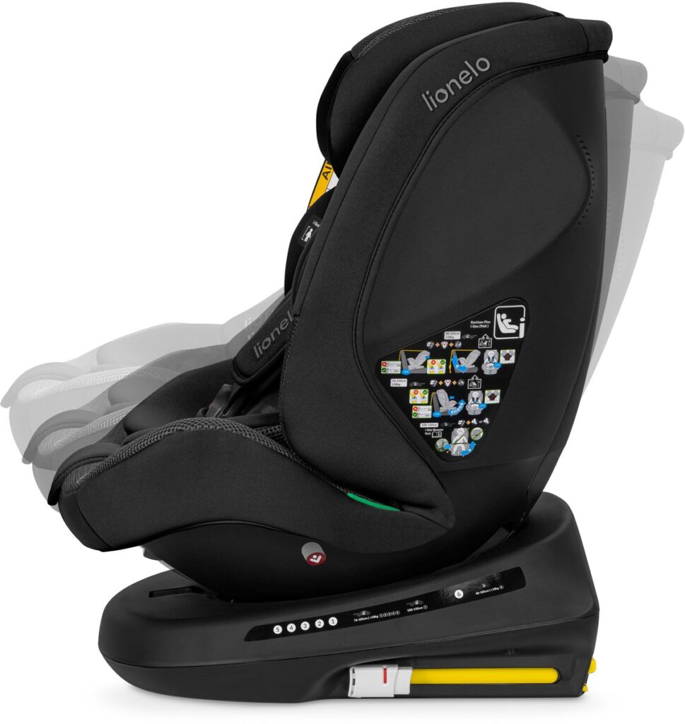 Lionelo Bastiaan PLUS autokrēsliņš bērniem 40-150cm krāsa Black Carbon