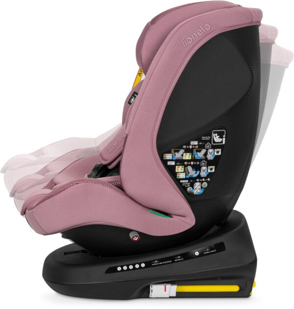 Lionelo Bastiaan PLUS autokrēsliņš bērniem 40-150cm krāsa Pink Mauve