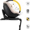 Kinderkraft I-Guard I-Size autokrēsliņš bērniem 40-105cm ar mazuļu ieliktni krāsa Beige
