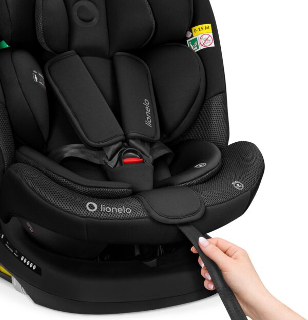 Lionelo Bastiaan PLUS autokrēsliņš bērniem 40-150cm krāsa Black Carbon