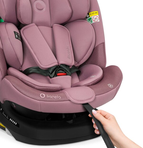 Lionelo Bastiaan PLUS autokrēsliņš bērniem 40-150cm krāsa Pink Mauve