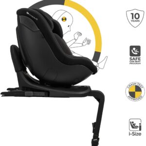 Kinderkraft I-Guard I-Size autokrēsliņš bērniem 40-105cm ar mazuļu ieliktni krāsa Black